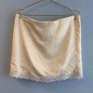 Abercrombie and fitch yellow Lace Trim Slip